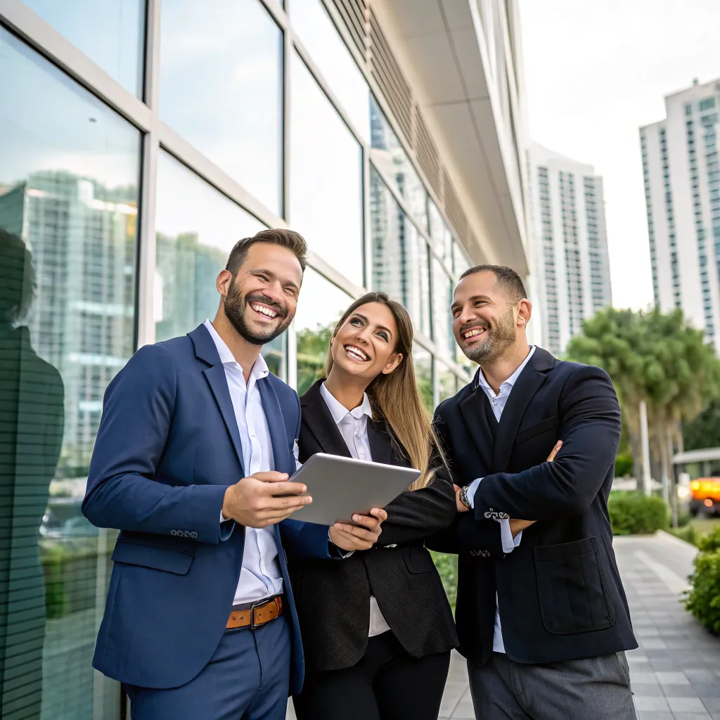 Team of real estate consultants